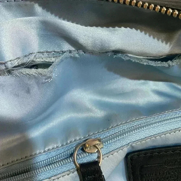 Coach black leather satchel handbag - Picture 10 of 12